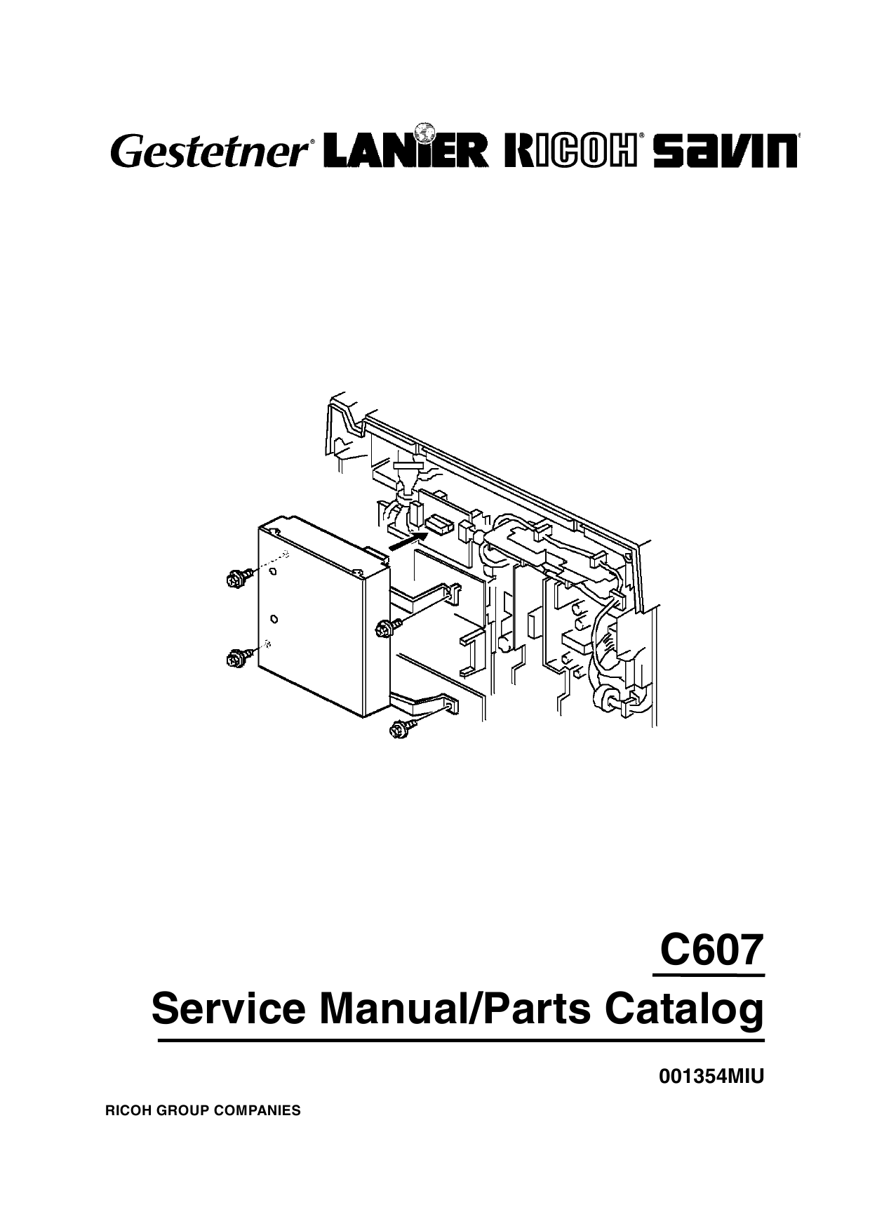 RICOH Options Printer-Controller-Type-80 C607 Service Manual-1